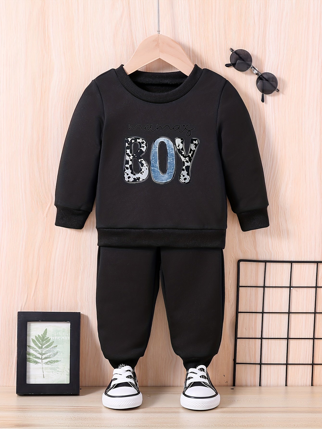Baby Casual Outfit Long Sleeve Sweatshirt Trousers Set