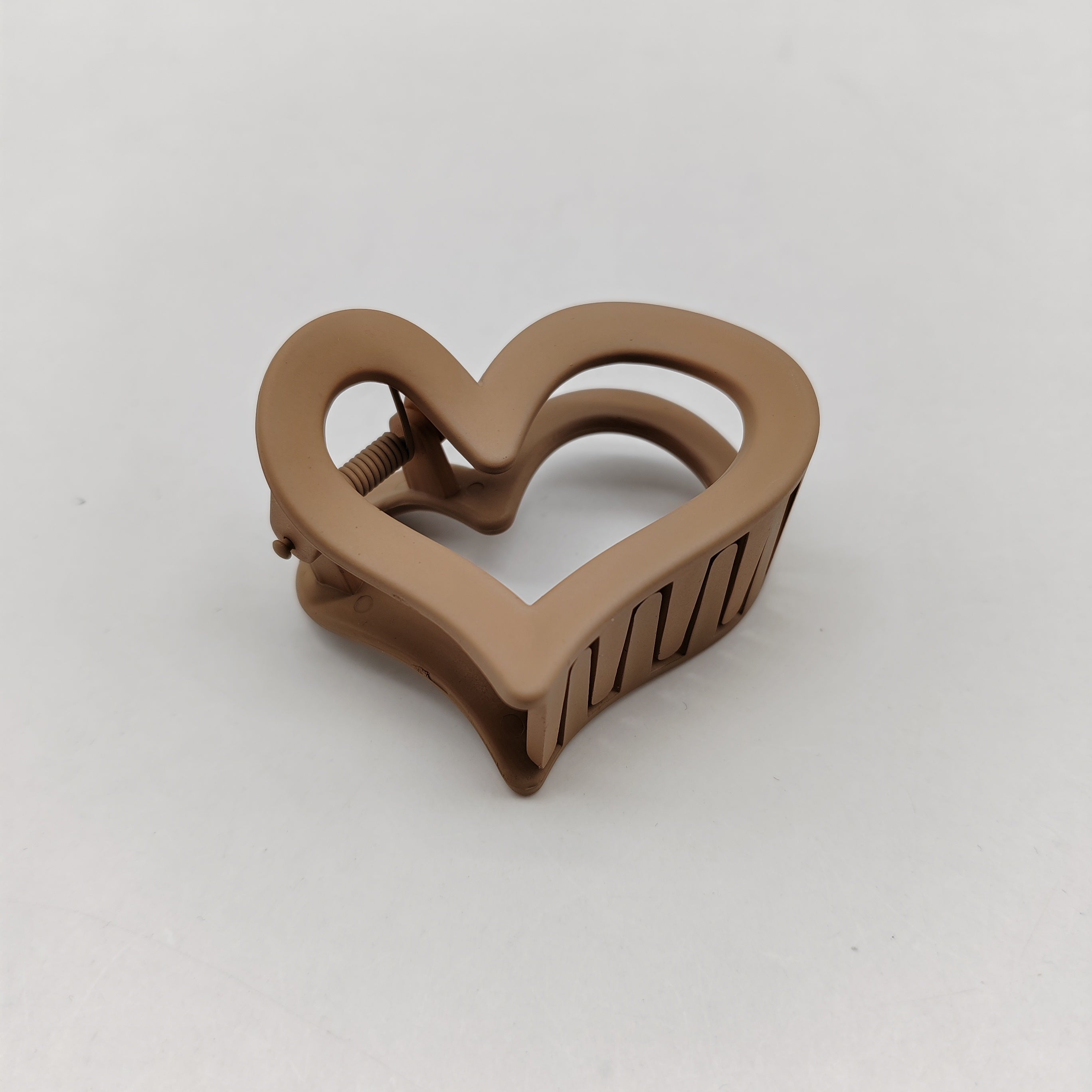 Sweet Love Heart Hair Claw Acrylic Hairpin Matte Frosted Hair Accessories