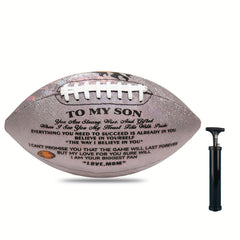 Engraved Size 9 Football - Christmas Gift for Son