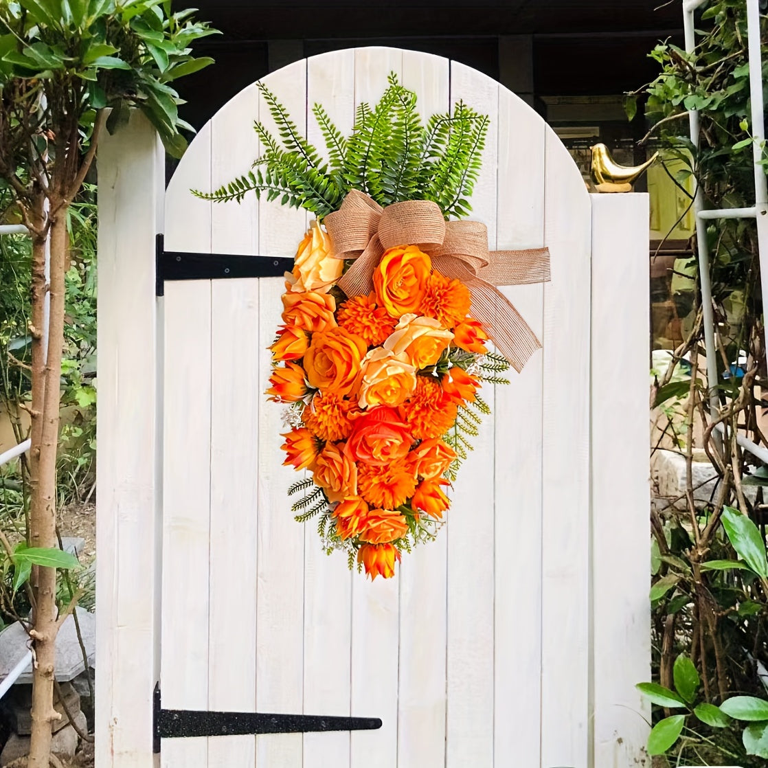 Carrot Flowers Upside Down Tree Spring Decoration