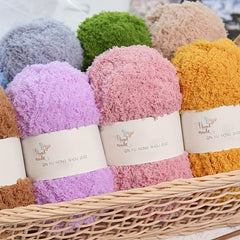 Soft Hand Knitting Yarn DIY Velvet Coral Yarn 3plys 35m 50g