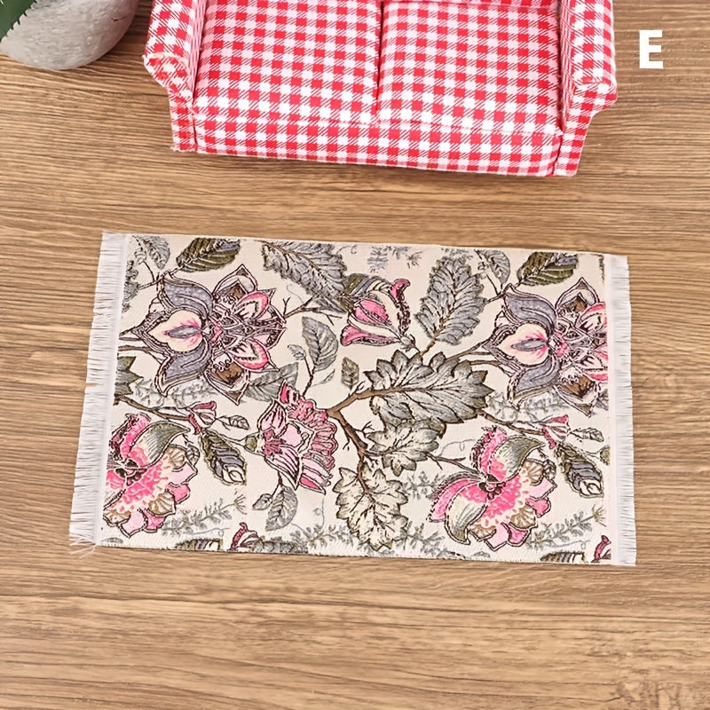 1pc 1 12 Dollhouse Floor Rug Cover Carpet Floor Mat Home Decor Toy
