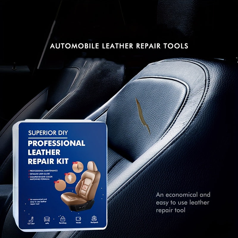 Car Leather Repair Cream Kit - DIY Seat Peeling Restoration