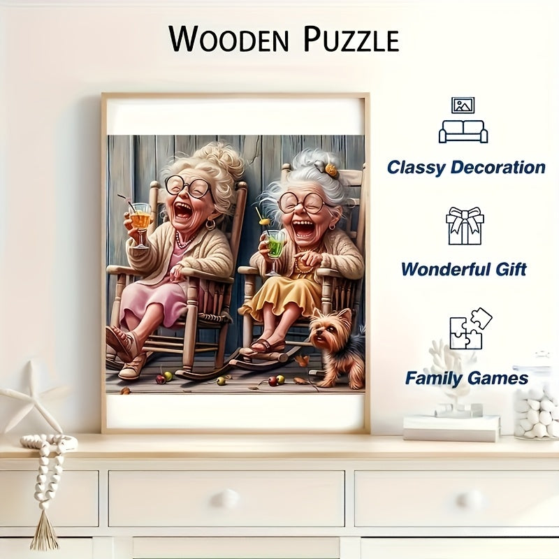 Grandma's Lazy Time Jigsaw Puzzle - Easy DIY