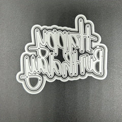 1pc Happy Birthday Metal Embossing Scrapbook Die