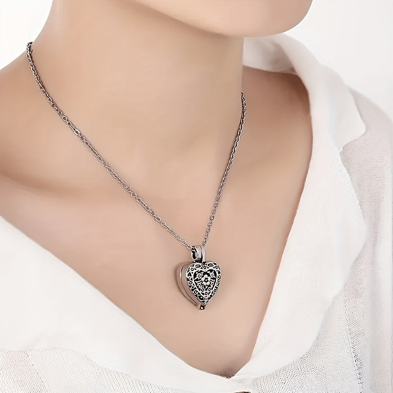 Heart Cremation Jewelry Urn Necklace For Ashes Always In My Heart