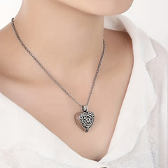 Heart Cremation Jewelry Urn Necklace For Ashes Always In My Heart
