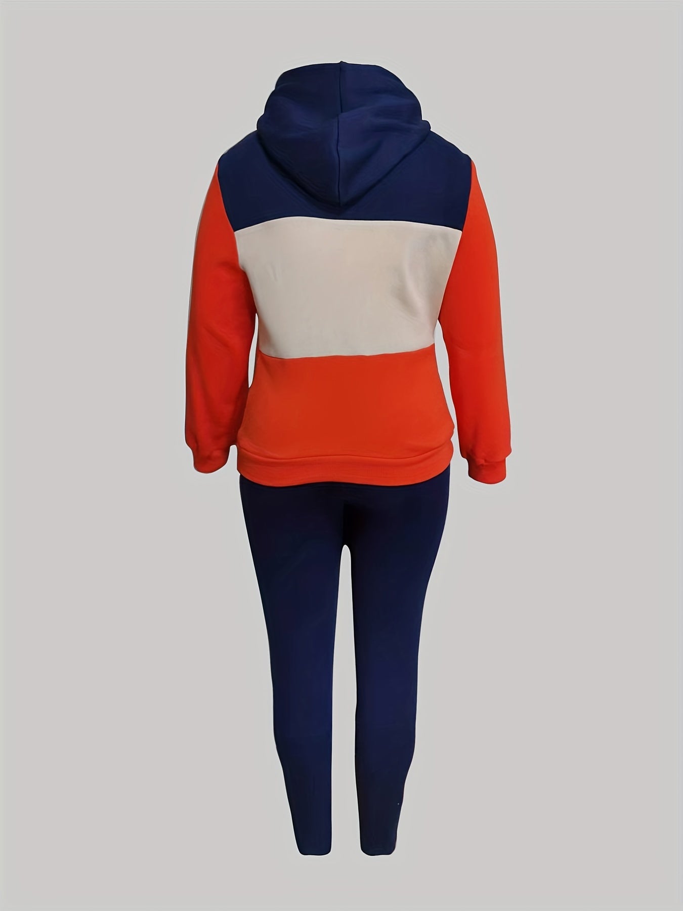 Women's Plus Colorblock Hoodie & Leggings Set