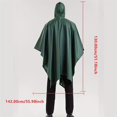 Multifunctional Poncho 3-in-1 Raincoat for Outdoor Travel