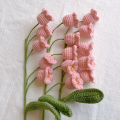 Mother's Gift Bell Orchid Bouquet Woolen Crochet Flower Material