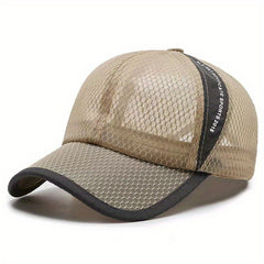 Unisex Sunshade Breathable Baseball Cap With Letter Embroidery