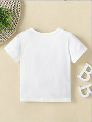 Baby Girls Short Sleeve Panda Graphic T-Shirt for Spring and Summer