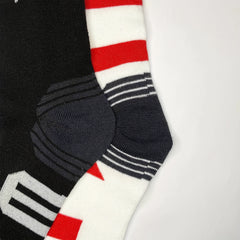 Star & Striped Print Calf Socks Elastic Knee High Stockings