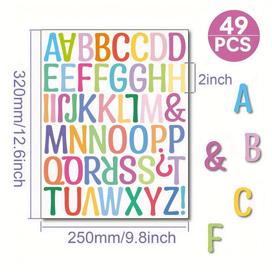 Colorful Letter Wall Sticker 08cm Number Marker Home Decoration