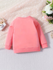 Infant Baby Girls Autumn Letter Print Sweatshirt Long Sleeve Pullover Tops