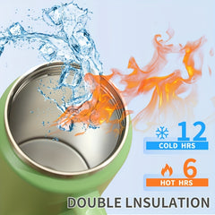 50oz Stainless Steel Water Cup Handle Leakproof Outdoor Sports Fitness Travel