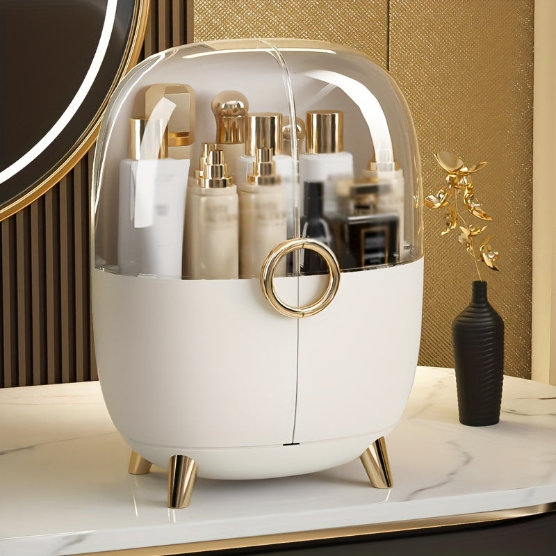 Large Dustproof Makeup Organizer Box for Vanity