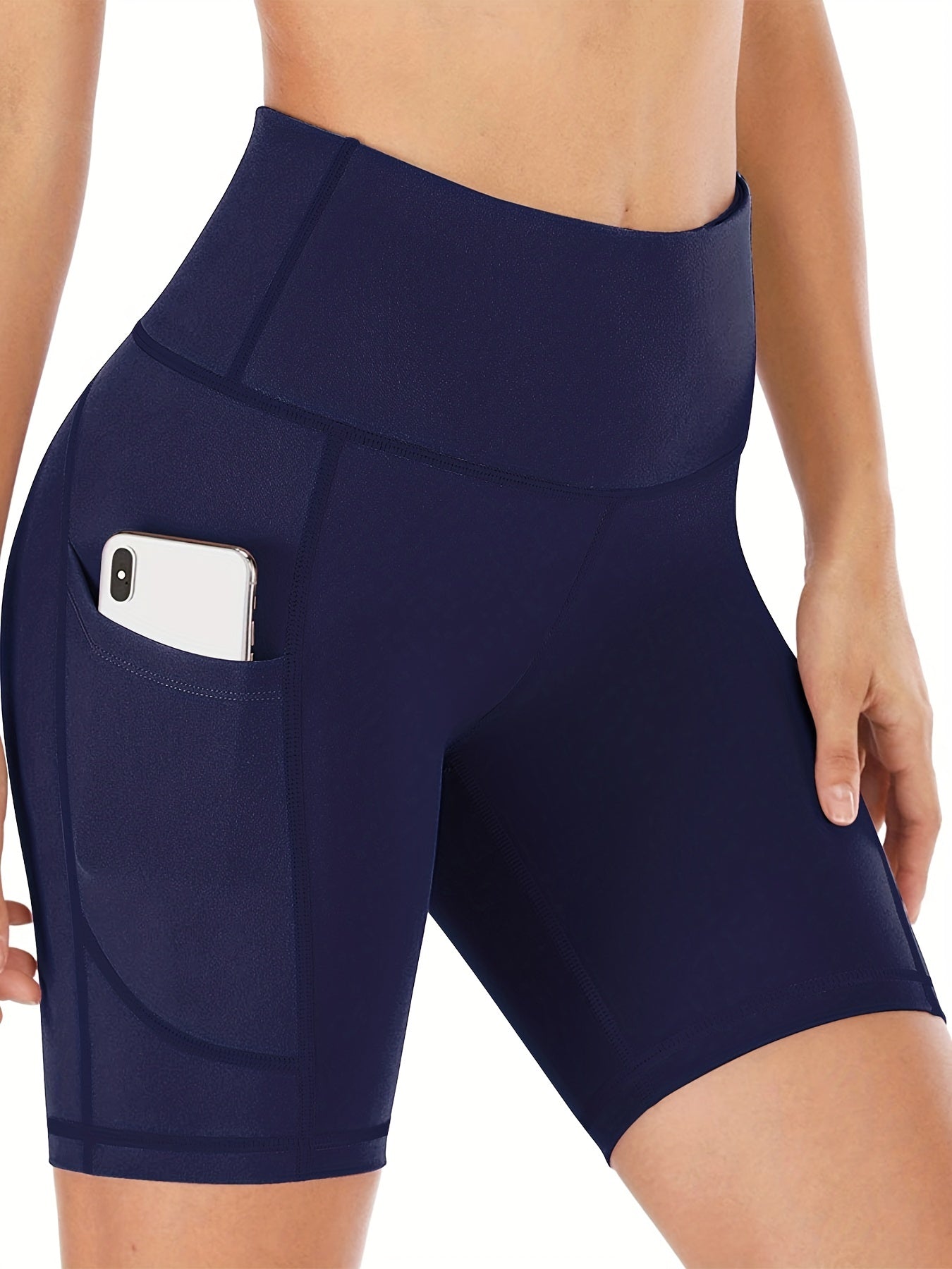 High Waist Skinny Biker Shorts High Stretch Yoga Shorts