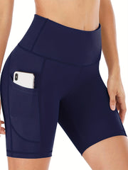 High Waist Skinny Biker Shorts High Stretch Yoga Shorts
