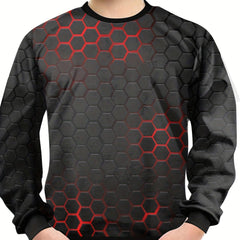 Teens 3D Print Sweatshirt Kids Casual Pullover Street Wear Clothes