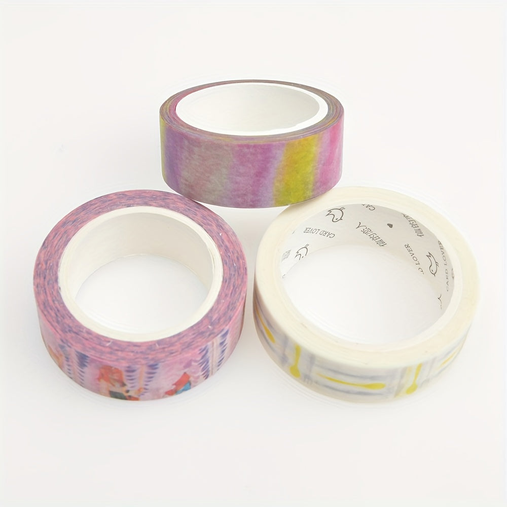 Cartoon Washi Tape Labels for DIY Albums Journals Handbooks
