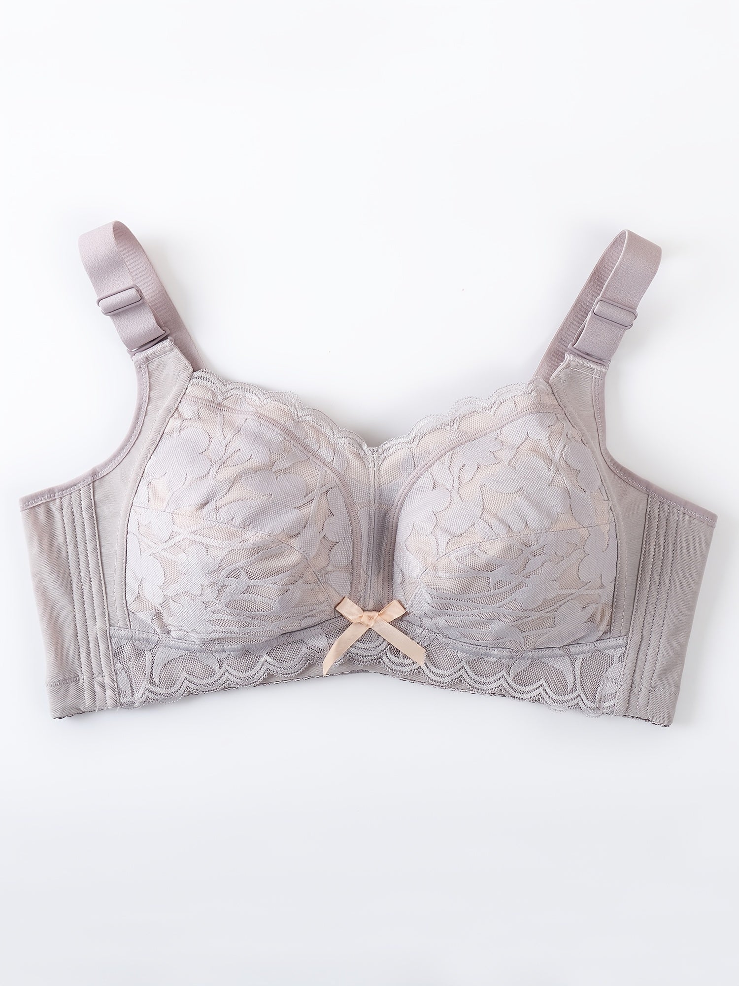 Plus Size Push Up Lace Bra Wireless Medium Stretch Bralette