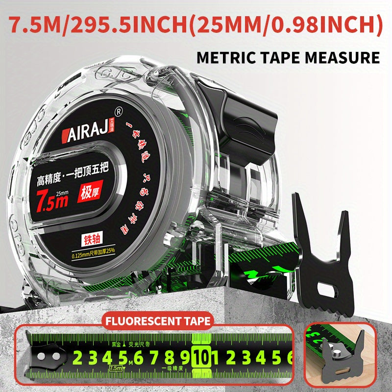 Mini Tape Measure 5 Meters Self-locking Steel Ruler 10 Meters