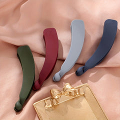 Women's Small Matte Hair Clip, Banana Shape Headdress, Hair Accessories