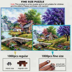 1000pcs Scratch Resistant Puzzle with House and Mountain