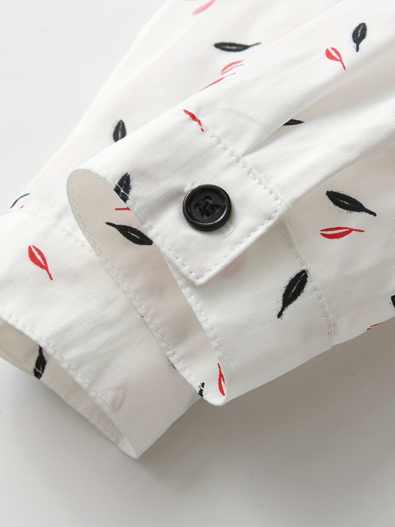 Baby Boys 2pcs Leaf Print Dress Shirt Romper & Striped Bib Pants Set