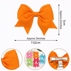 30-60pcs Baby Girls Bow Hair Pins Hair Clips For Party