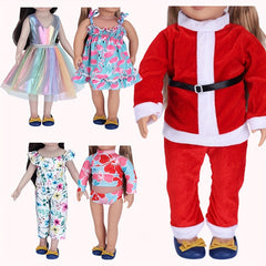 45-72cm Doll Clothes & Accessories, Princess Dress, Swimsuits, Santa Outfit