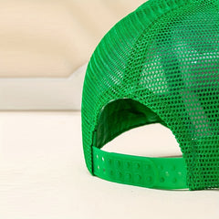 Lucky Clover Baseball Cap Green Mesh Trucker Hat