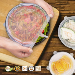 1pc Silicone Stretchy Lid Reusable Airtight Food Wrap Cover