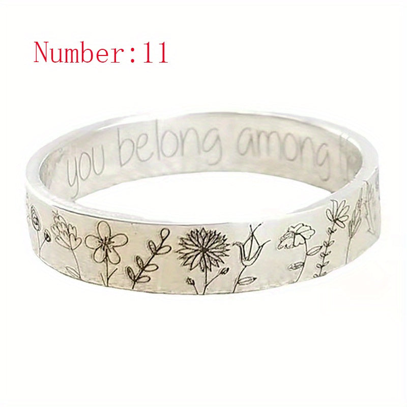 Vintage Craft Rustic Small Flowers 6mm Dandelion Ring