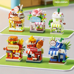 Small Particle Building Blocks Street Scene DIY Set