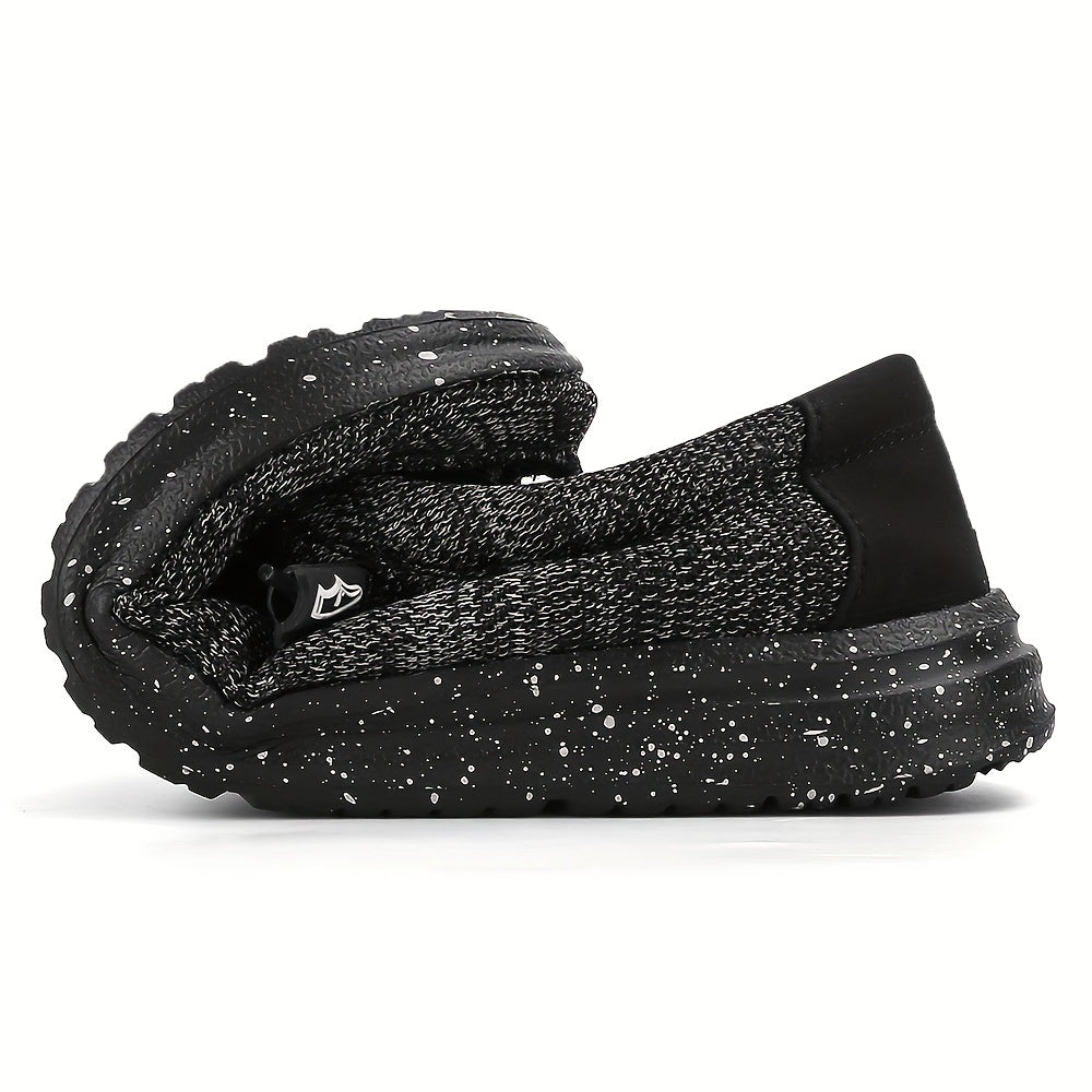 Women's Soft Sole Canvas Loafers Lace Up Slip On