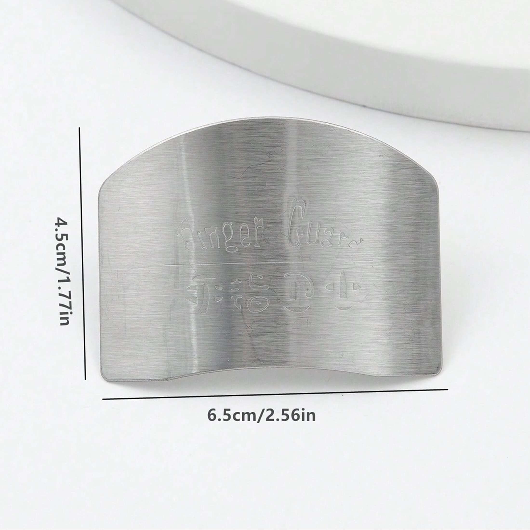 Stainless Steel Finger Guard for Safe Vegetable Cutting