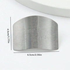 Stainless Steel Finger Guard for Safe Vegetable Cutting