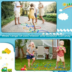 Hopscotch Round Set Outdoor Indoor Obstacle Course For Kids Playground