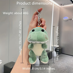 Cartoon Dinosaur Keychain Fluffy Animal Charm Gift