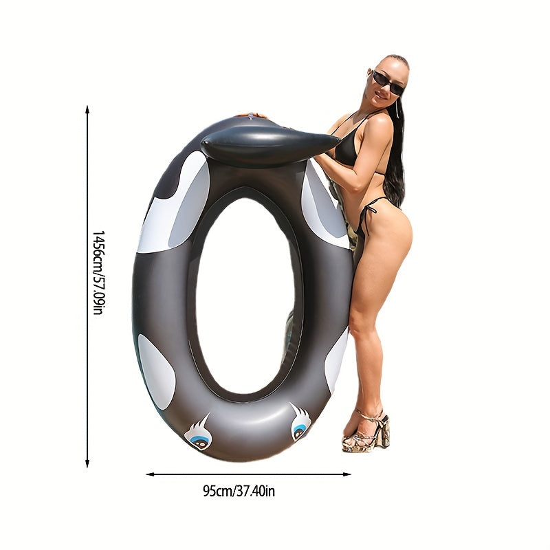 Inflatable Whale Hammock Floating Bed with Backrest