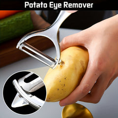2pcs Stainless Steel Fruit and Vegetable Peelers with Non Slip Handle