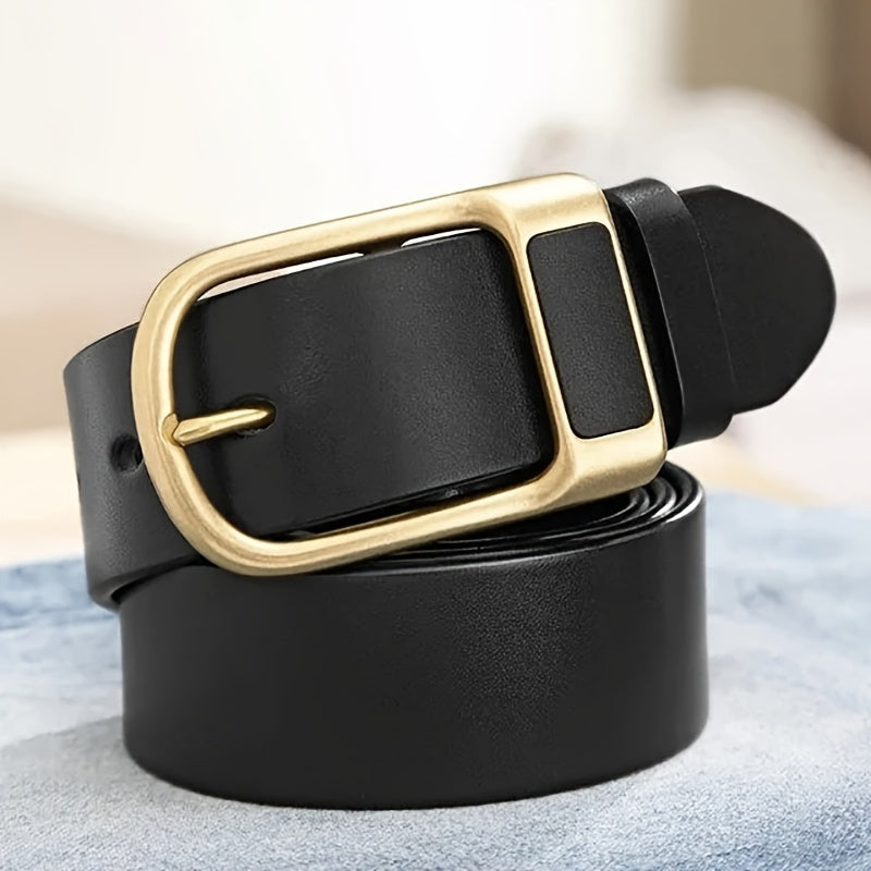Men's Leather Belt Pin Buckle Casual Youth Belt