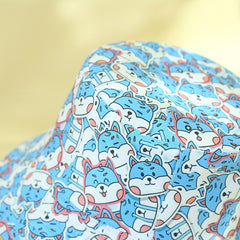Dpg Print Bucket Hat Reversible Cartoon Sun Hat Travel Beach Hats For Women