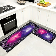 Soft and Waterproof 3D Flannel Kitchen Floor Mat Non-slip Rug