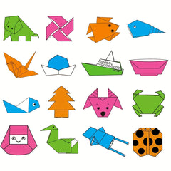 Students' Origami Paper Cutting Colorful Art Paper 100 Sheets