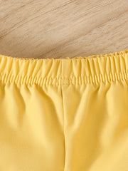 3pcs Lion Pattern Kids Shorts Elastic Waist Toddler Baby Girls