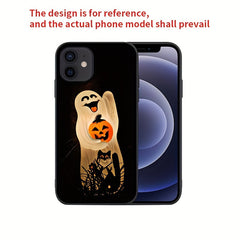 Scary Pumpkin Cat iPhone Case for Halloween