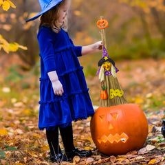 Witch Broom for Kids Halloween Role Play Props
